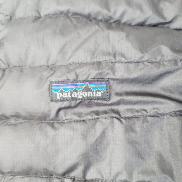 Patagonia Men's Black Down Sweater Thermoball Mock Neck Puffer Jacket Size M - Picture 5 of 9